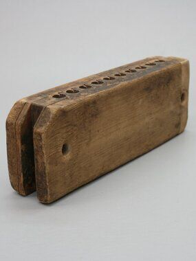 Primitive Vintage Antique Wooden 10 Cigar Mold Press Tobacco Unbranded No 414666